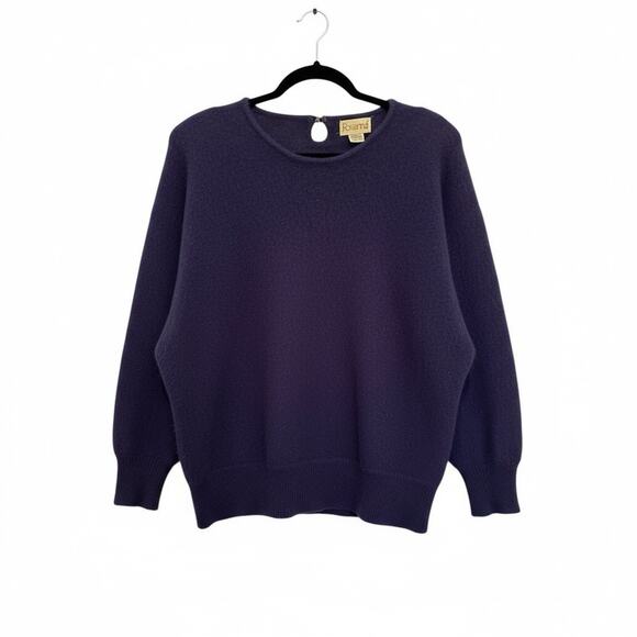Rosanna sweater angora (rabbit hair) blend Size M Purple Color fuzzy texture.Y2K - Picture 3 of 8